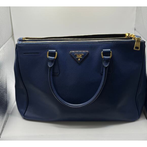 Prada Galleria Saffiano Leather Bag in Blue - Picture 1 of 12